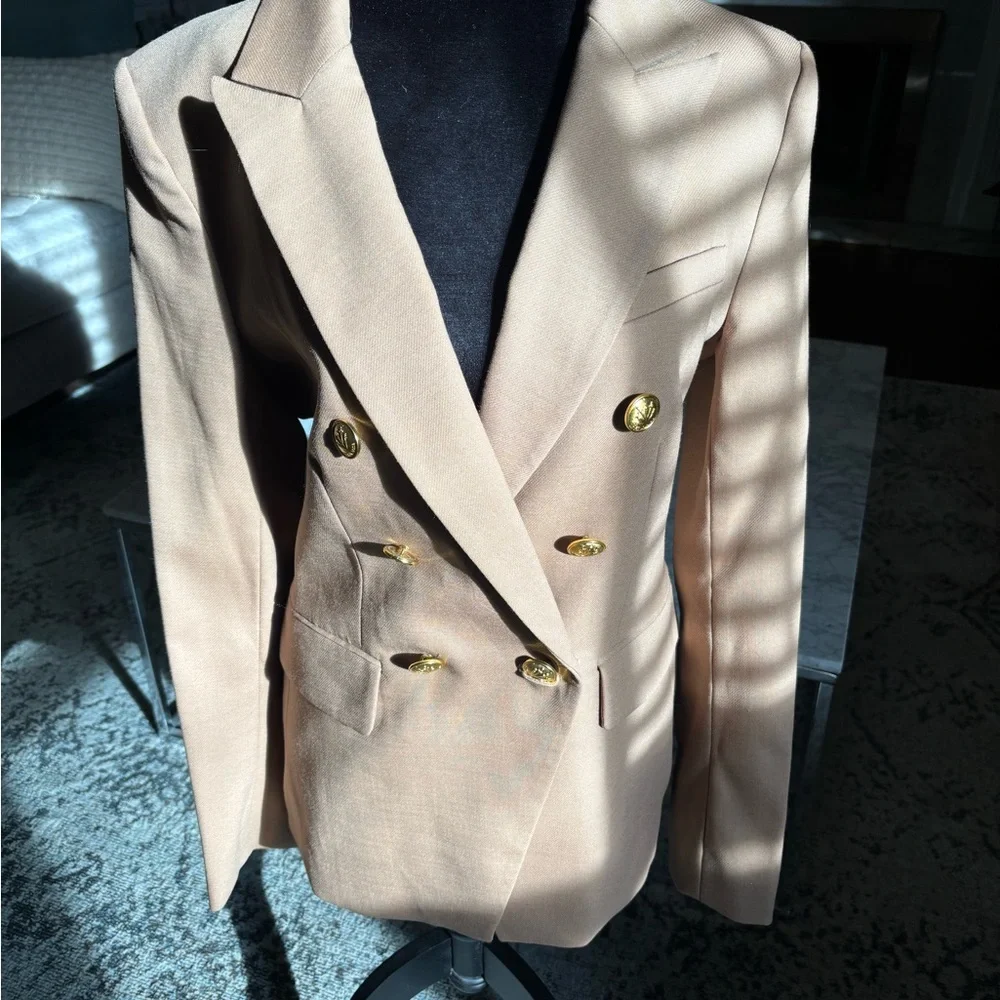 New with tags Rag & Bone Double-Breasted Tan Blazer - Picture 7 of 7